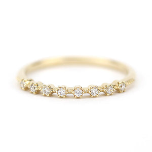 Eternity ring diamond, wedding diamond band, eternity ring gold, eternity ring for women, eternity ring yellow gold, eternity wedding band - NOOI JEWELRY