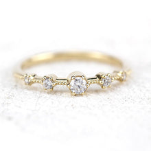 Load image into Gallery viewer, Elegant engagement ring unique | diamond engagement ring round simple - NOOI JEWELRY
