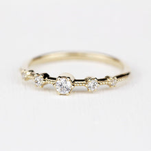 Load image into Gallery viewer, Elegant engagement ring unique | diamond engagement ring round simple - NOOI JEWELRY