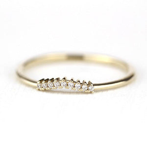 Bridal set rings, Engagement ring, bridal set jewellery, Bridal ring set, Bridal ring gold, diamond wedding band, bridal ring - NOOI JEWELRY