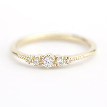 Load image into Gallery viewer, Small diamond wedding band simple | eternity wedding band diamond anniversaries - NOOI JEWELRY