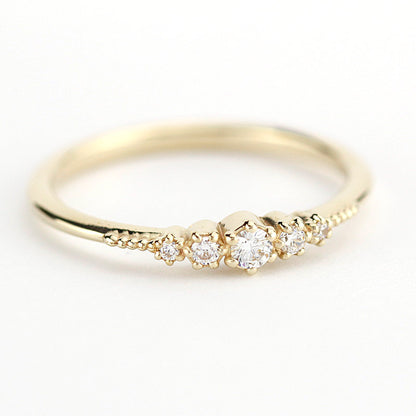 Small diamond wedding band simple | eternity wedding band diamond anniversaries - NOOI JEWELRY