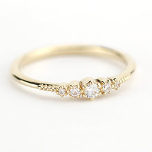 Load image into Gallery viewer, Small diamond wedding band simple | eternity wedding band diamond anniversaries - NOOI JEWELRY