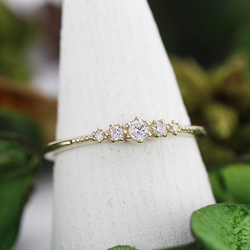 Small diamond wedding band simple | eternity wedding band diamond anniversaries - NOOI JEWELRY