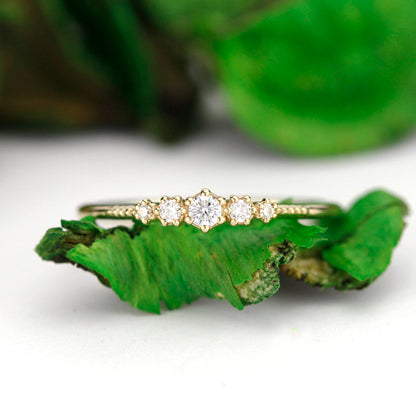 Small diamond wedding band simple | eternity wedding band diamond anniversaries - NOOI JEWELRY