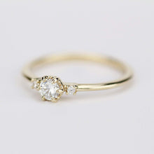 Load image into Gallery viewer, Delicate diamond ring | engagement ring white diamond - NOOI JEWELRY
