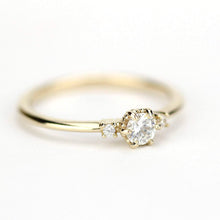 Load image into Gallery viewer, Delicate diamond ring | engagement ring white diamond - NOOI JEWELRY