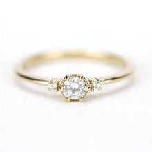 Load image into Gallery viewer, Delicate diamond ring | engagement ring white diamond - NOOI JEWELRY