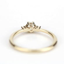 Load image into Gallery viewer, Delicate diamond ring | engagement ring white diamond - NOOI JEWELRY