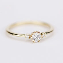 Load image into Gallery viewer, Delicate diamond ring | engagement ring white diamond - NOOI JEWELRY