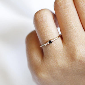Buy Black Diamond Engagement Ring with 18k Gold NOOI JEWELRY