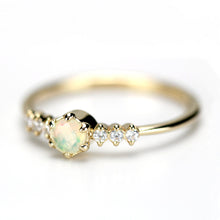 Load image into Gallery viewer, engagement ring opal diamond - NOOI JEWELRY