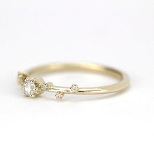 Load image into Gallery viewer, Simple diamond ring, delicate engagement ring | R250WD - NOOI JEWELRY