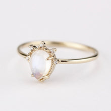 Load image into Gallery viewer, teardrop engagement ring moonstone | R258MOO - NOOI JEWELRY
