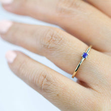 Load image into Gallery viewer, Blue Sapphire Engagement Ring, Sapphire Ring, Sapphire  Engagement ring, Blue Sapphire Ring, Solitaire Sapphire Ring - NOOI JEWELRY