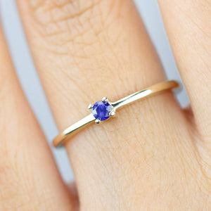 Blue Sapphire Engagement Ring, Sapphire Ring, Sapphire  Engagement ring, Blue Sapphire Ring, Solitaire Sapphire Ring - NOOI JEWELRY