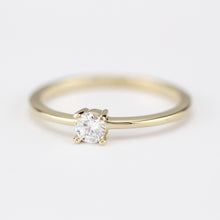 Load image into Gallery viewer, Solitaire engagement ring simple | 18k gold - 0.25 carat diamond - NOOI JEWELRY