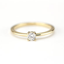 Load image into Gallery viewer, Solitaire engagement ring simple | 18k gold - 0.25 carat diamond - NOOI JEWELRY