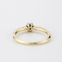 Load image into Gallery viewer, engagement ring diamonds, art deco engagement ring, black diamond engagement ring, dainty ring, vintage diamond engagement ring - NOOI JEWELRY