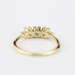 Three stone engagement rings simple | diamond wedding bands for women - NOOI JEWELRY