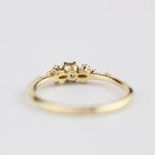 Load image into Gallery viewer, simple engagement ring, engagement ring gold diamond, delicate engagement ring | R 298WD - NOOI JEWELRY
