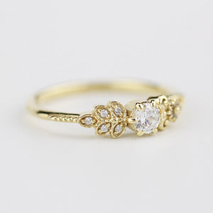 Art deco diamond engagement ring | marquise engagement ring vintage art deco diamond - NOOI JEWELRY