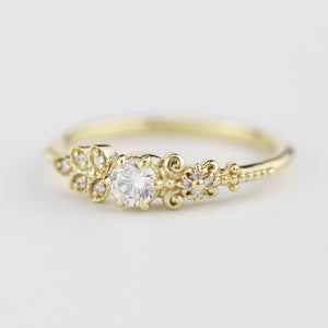 Art deco diamond engagement ring | marquise engagement ring vintage art deco diamond - NOOI JEWELRY
