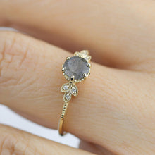 Load image into Gallery viewer, engagement ring unique and simple engagement ring, Labradorite engagement ring, delicate engagement ring, classic rings - NOOI JEWELRY