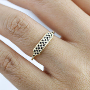 black diamond wedding bands for women | unique black diamond wedding bands R 306 BD - NOOI JEWELRY