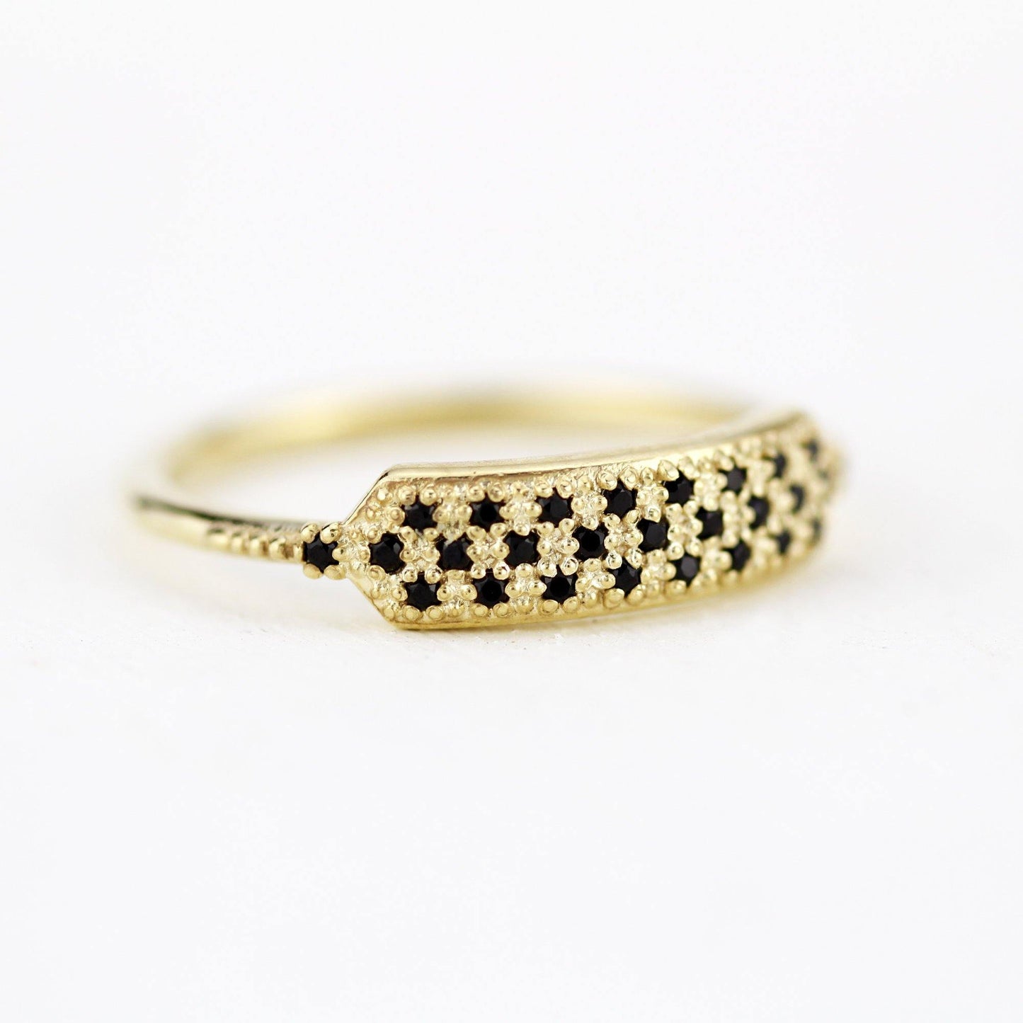 black diamond wedding bands for women | unique black diamond wedding bands R 306 BD - NOOI JEWELRY