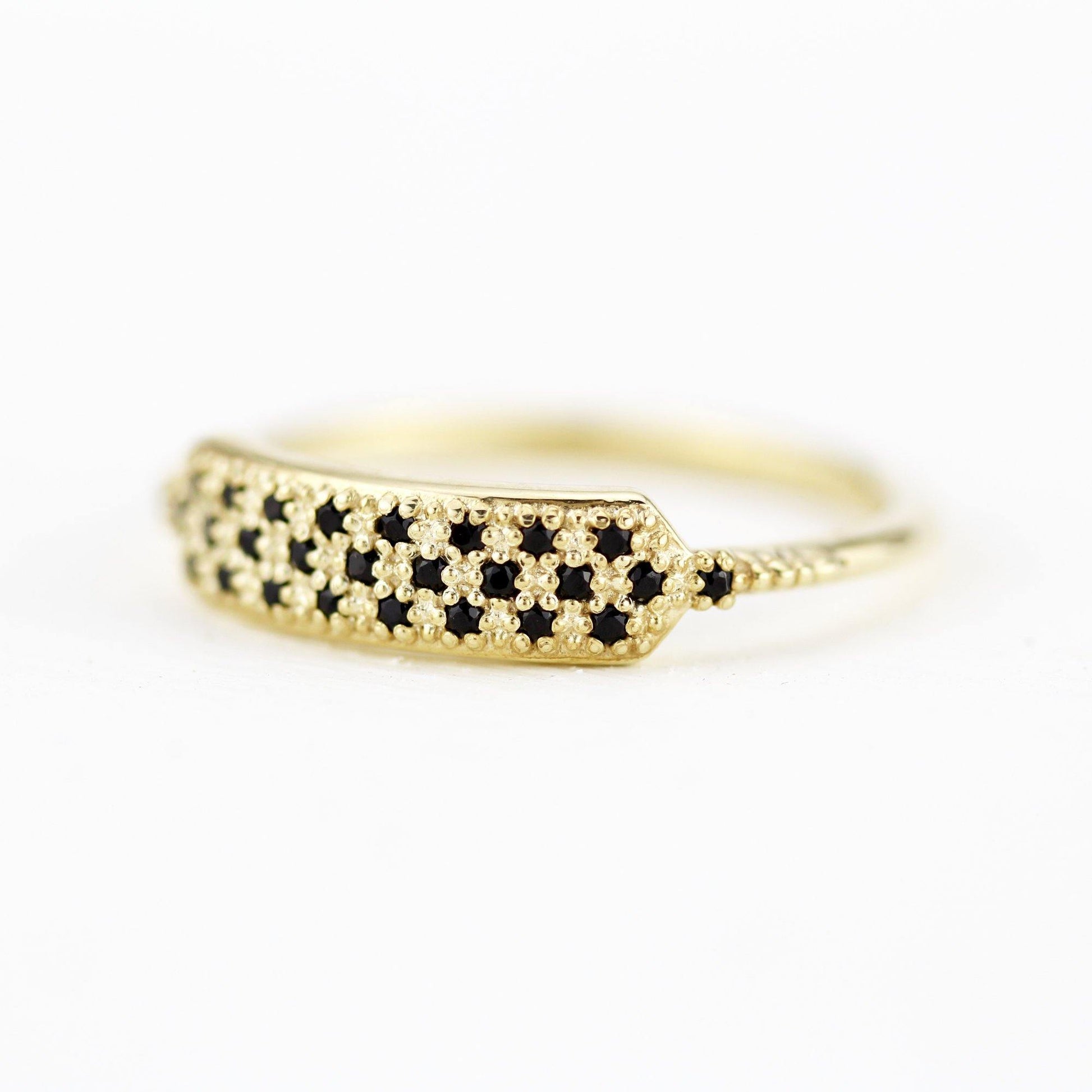 black diamond wedding bands for women | unique black diamond wedding bands R 306 BD - NOOI JEWELRY