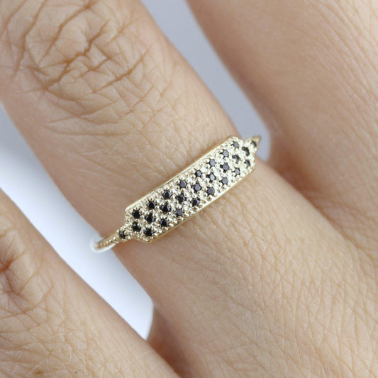 black diamond wedding bands for women | unique black diamond wedding bands R 306 BD - NOOI JEWELRY