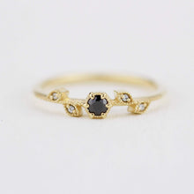 Load image into Gallery viewer, simple nature inspired engagement ring, leaf and vine engagement ring diamond | R 308BD - NOOI JEWELRY
