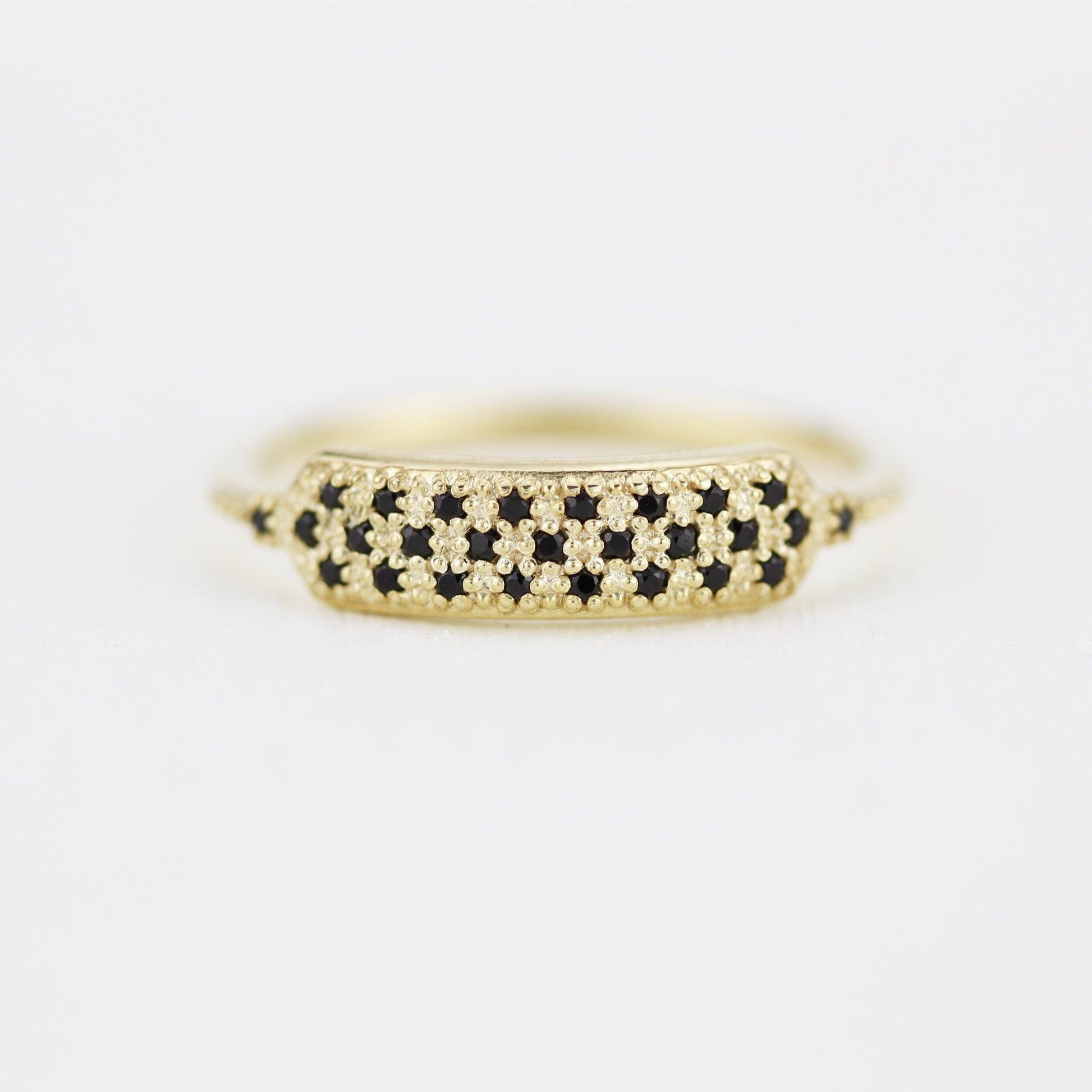 black diamond wedding bands for women | unique black diamond wedding bands R 306 BD - NOOI JEWELRY