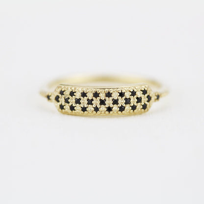 black diamond wedding bands for women | unique black diamond wedding bands R 306 BD - NOOI JEWELRY
