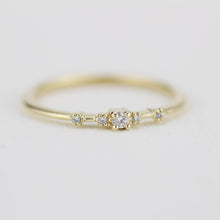 Load image into Gallery viewer, Simple engagement ring, dainty engagement rings for women, minimalist engagement ring | R 307WD - NOOI JEWELRY
