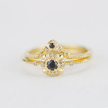 Load image into Gallery viewer, engagement and wedding ring sets vintage unique, wedding ring sets stacked simple | R309310WD - NOOI JEWELRY