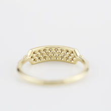 Load image into Gallery viewer, minimalist wedding band, unique diamond wedding bands, pave setting wedding band | R 306WD - NOOI JEWELRY