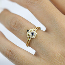 Load image into Gallery viewer, engagement and wedding ring sets vintage unique, wedding ring sets stacked simple | R309310WD - NOOI JEWELRY