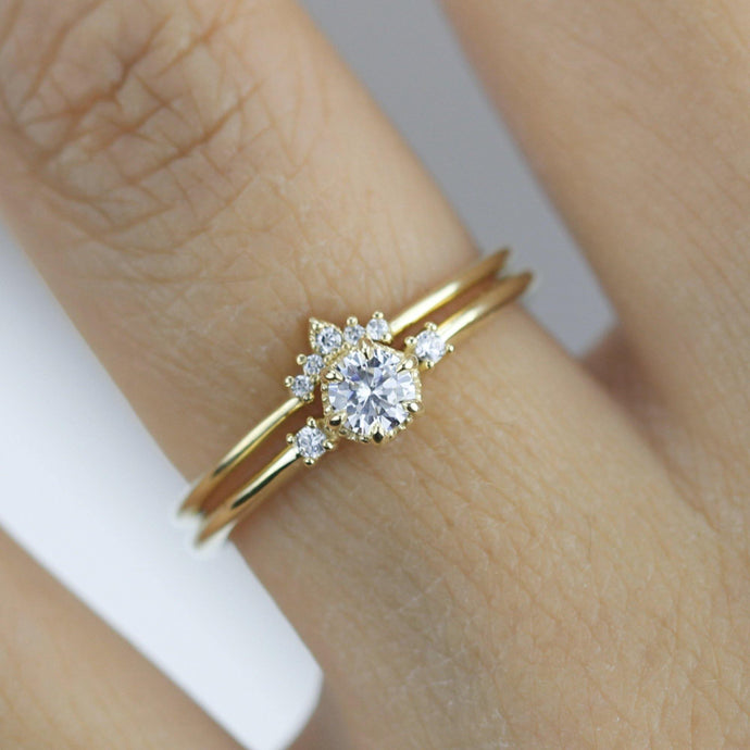 Premium Solitaire Diamond Engagement Ring For Women SMRSJ01633