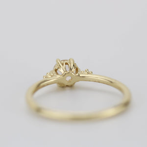 Morganite engagement ring, morganite diamond engagement ring, morganite rose gold ring | R 305 MO - NOOI JEWELRY