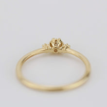 Load image into Gallery viewer, Three stones diamond engagement ring | three stone unique engagement ring | delicate engagement ring R 319WD - NOOI JEWELRY