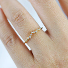 Load image into Gallery viewer, Diamond wedding band, diamond ring for her | R231WD - NOOI JEWELRY