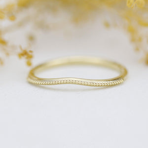 Simple wedding band, alternative wedding band for women, filigree wedding band, lace wedding band |  R325 - NOOI JEWELRY