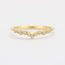 Load image into Gallery viewer, Diamond wedding band, diamond ring for her | R231WD - NOOI JEWELRY