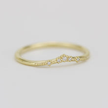 Load image into Gallery viewer, Diamond wedding band, alternative wedding band, unique wedding ring | R327WD - NOOI JEWELRY