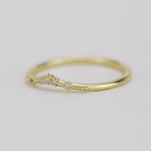 Load image into Gallery viewer, Diamond wedding band, alternative wedding band, unique wedding ring | R327WD - NOOI JEWELRY