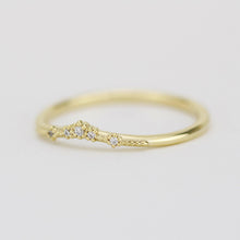 Load image into Gallery viewer, Diamond wedding band, alternative wedding band, unique wedding ring | R327WD - NOOI JEWELRY
