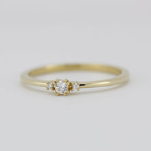 Load image into Gallery viewer, Three stones engagement ring, diamond ring | R329WD - NOOI JEWELRY