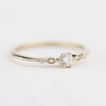 Load image into Gallery viewer, Simple diamond engagement ring, delicate engagement ring vintage unique, Marquise engagement ring |R303NWWD - NOOI JEWELRY